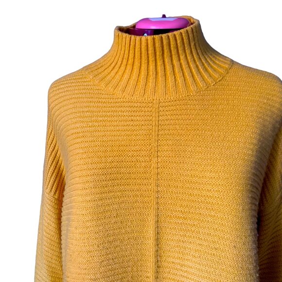 TWIK - Mustard yellow knit mock-neck sweater - Large - Picture 4 of 9